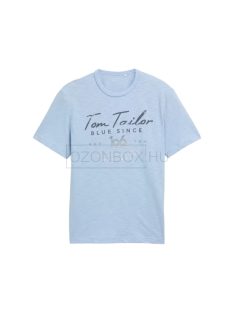   1046715-21068 Tom Tailor férfi rövid ujjú póló (világos púderkék)