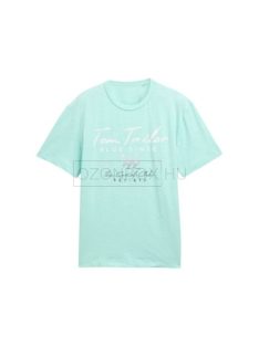   1046715-37105 Tom Tailor férfi rövid ujjú póló (élénk mentazöld)