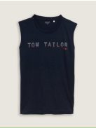 1046790-10668 Tom Tailor ujjatlan póló (pilótakék)