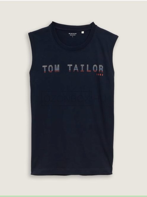 1046790-10668 Tom Tailor ujjatlan póló (pilótakék)