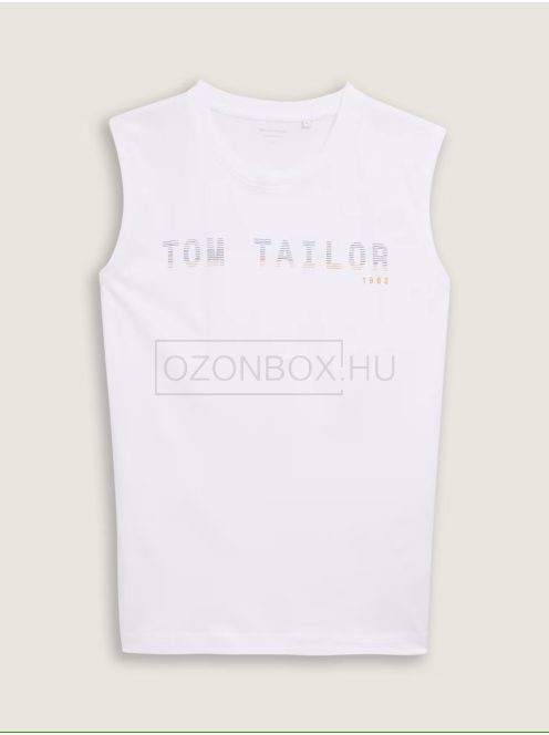 1046790-20000 Tom Tailor ujjatlan póló (fehér)