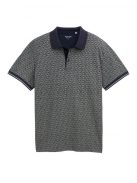 1047770-38443 Tom Tailor mintás galléros póló (pilótakék mintás)