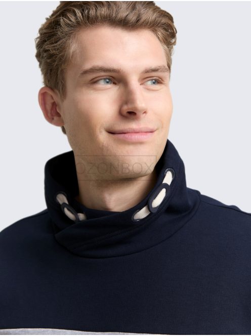 1047771-19932 Tom Tailor férfi kámzsás pulóver