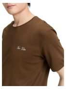 1047774-23900 Tom Tailor póló logó nyomattal (sötét pálma)