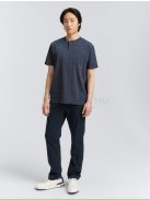 1047776-19024 Tom Tailor Henley póló mellzsebbel (pilótakék fehér melange)
