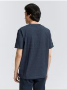 1047776-19024 Tom Tailor Henley póló mellzsebbel (pilótakék fehér melange)
