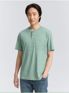   1047776-34160Tom Tailor Henley póló mellzsebbel (porzöld melanzs)