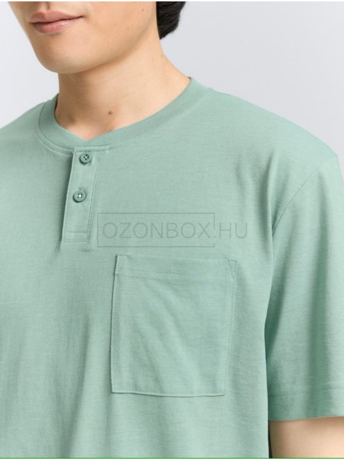 1047776-34160Tom Tailor Henley póló mellzsebbel (porzöld melanzs)