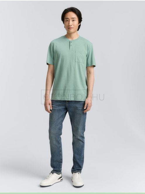 1047776-34160Tom Tailor Henley póló mellzsebbel (porzöld melanzs)