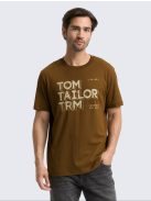 1047795-23900 Tom Tailor póló logó nyomattal (sötét pálma)