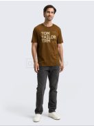 1047795-23900 Tom Tailor póló logó nyomattal (sötét pálma)