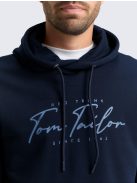 1047825-15148  Tom Tailor kapucnis pamut felső nyomattal (pilótakék)