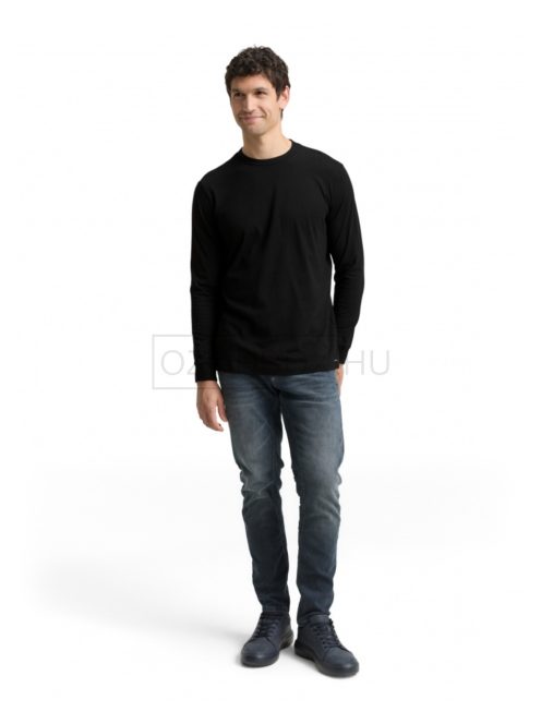 1048597-29999 Tom Tailor vékony hosszú ujjú póló (fekete)