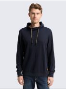 1048615-10668 Tom Tailor férfi kámzsás pulóver – pilótakék