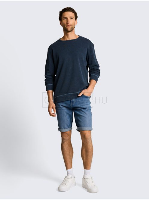 1050031-10152 Tom Tailor JOSH REGULAR SLIM farmer rövidnadrág (középkő színű, élénkkék)