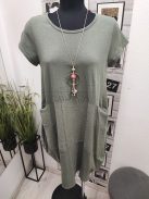 10997 Elara – lazán csinos midi ruha (kekizöld)