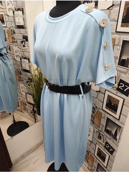 12259 MILLA oversize ruha övvel (babakék)