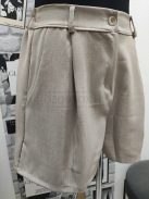 12485/12099 OLIVIA – Női mellényes, shortos szett  (világos bézs)