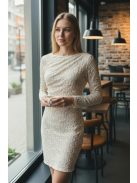 13779 Elowen női mini ruha (krém)