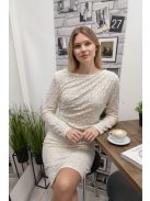 13779 Elowen női mini ruha (krém)