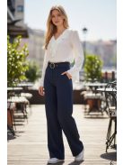 13866 Élora Chic női fodros blúz (fehér)