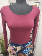 141W LILY hosszú ujjú felső (mély vörös)