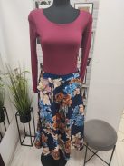 141W LILY hosszú ujjú felső (mély vörös)