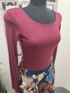 141W LILY hosszú ujjú felső (mély vörös)