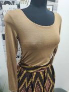 141W LILY hosszú ujjú felső (homokarany)