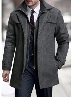 200514 LATINO férfi SLIM FIT szövetkabát (szürke)
