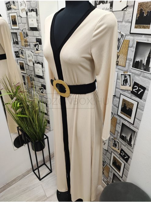 20531 NEW GIORGIA maxi ruha (krém)