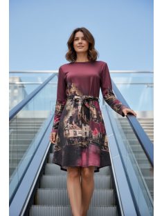 21140 Verena– városos ruha (bordó)