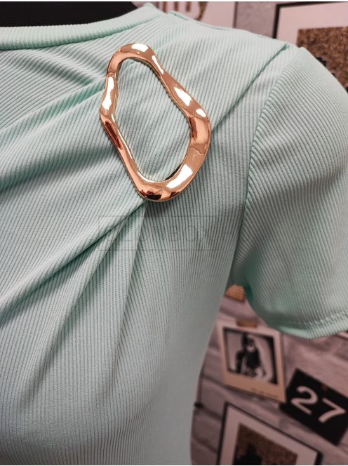 21227 MELINA bordás felső (pasztell menta)