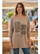 22668 Giulietta – Bézs Los Angeles mintás ruha