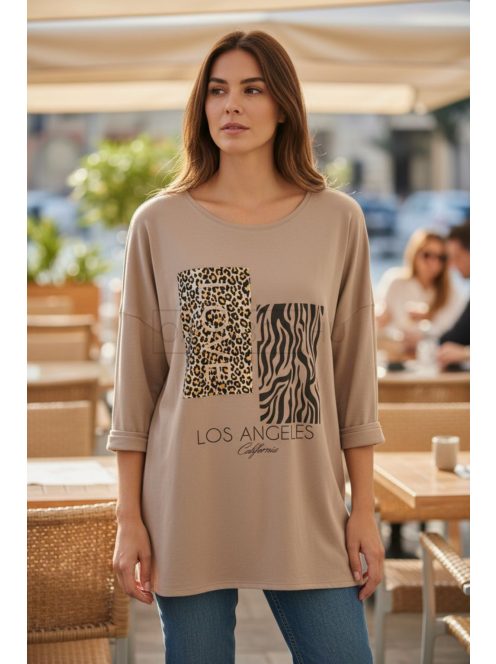 22668 Giulietta – Bézs Los Angeles mintás ruha