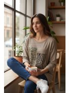 22668 Giulietta – Bézs Los Angeles mintás ruha