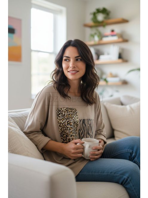 22668 Giulietta – Bézs Los Angeles mintás ruha