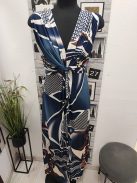 232  Isabella – elegáns maxi ruha (krém-kék)