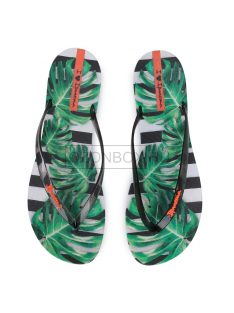   26426-21364  Ipanema Wave Natural női papucs fekete/fehér/zöld