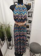 2942 Francesca maxi ruha (színes cikcakk mintázat)