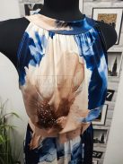 2942 Francesca maxi ruha (törtfehér-kék-barna minta)