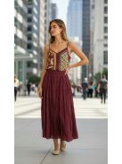 31034 VALERIA – bordó, légies maxi szoknya