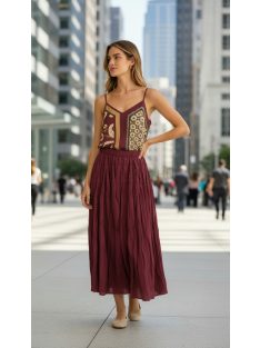 31034 VALERIA – bordó, légies maxi szoknya