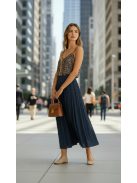 31034 VALERIA – sötétkék, légies maxi szoknya