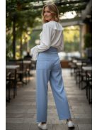 3121 Viviana – Babakék elegáns egyenes szárú nadrág