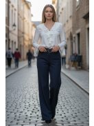 3121 Viviana – Sötétkék elegáns egyenes szárú nadrág