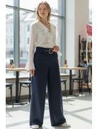 3121 Viviana – Sötétkék elegáns egyenes szárú nadrág