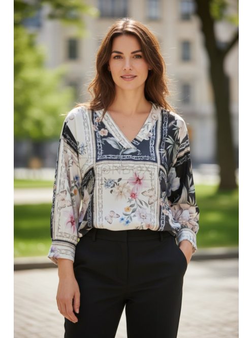 3277 Velmira Bloom felső (fekete virág)