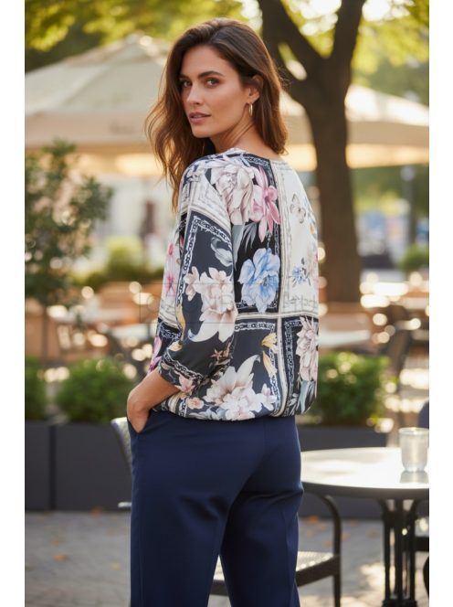 3277 Velmira Bloom felső (fekete virág)