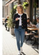 35316 Marcelline tweed blézer (fekete)